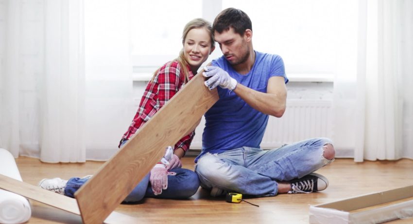 фото уклада ламината пара